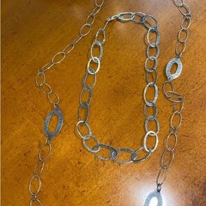 Silpada Silver Chain Necklace Set with Vintage Matte Finish